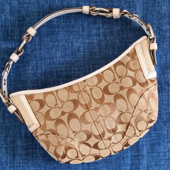 (Sold )  Mini Vintage Coach Hobo Shoulder Bag - Picture 1 of 9